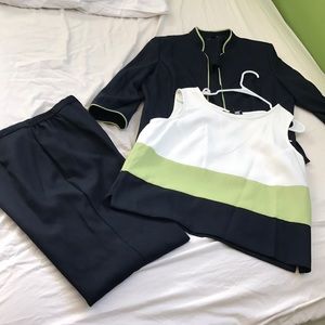 3 piece pant suit